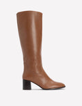 Skye Elegante, kniehohe Stiefel-Hellbraun