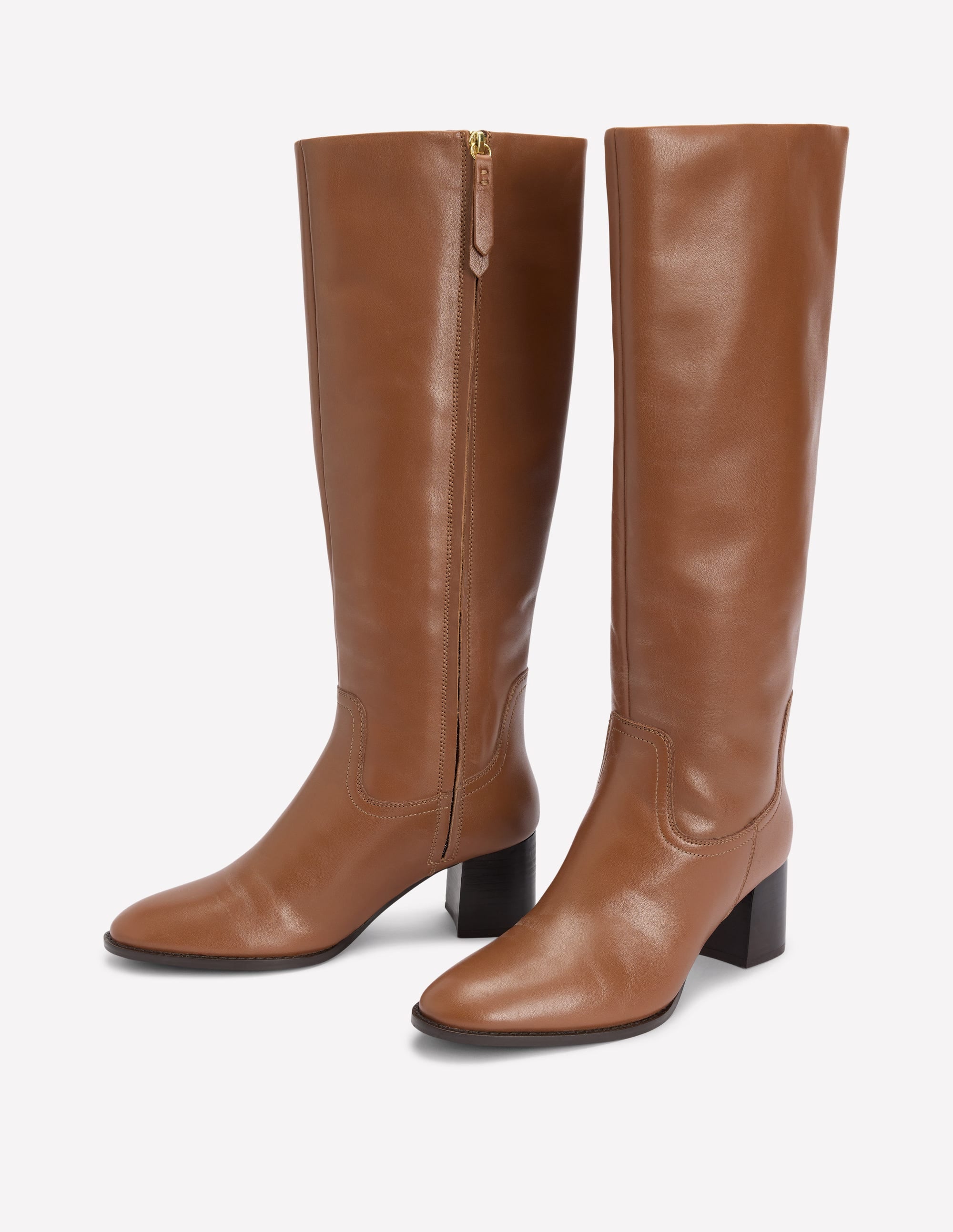 Skye Elegante, kniehohe Stiefel-Hellbraun - Image 3