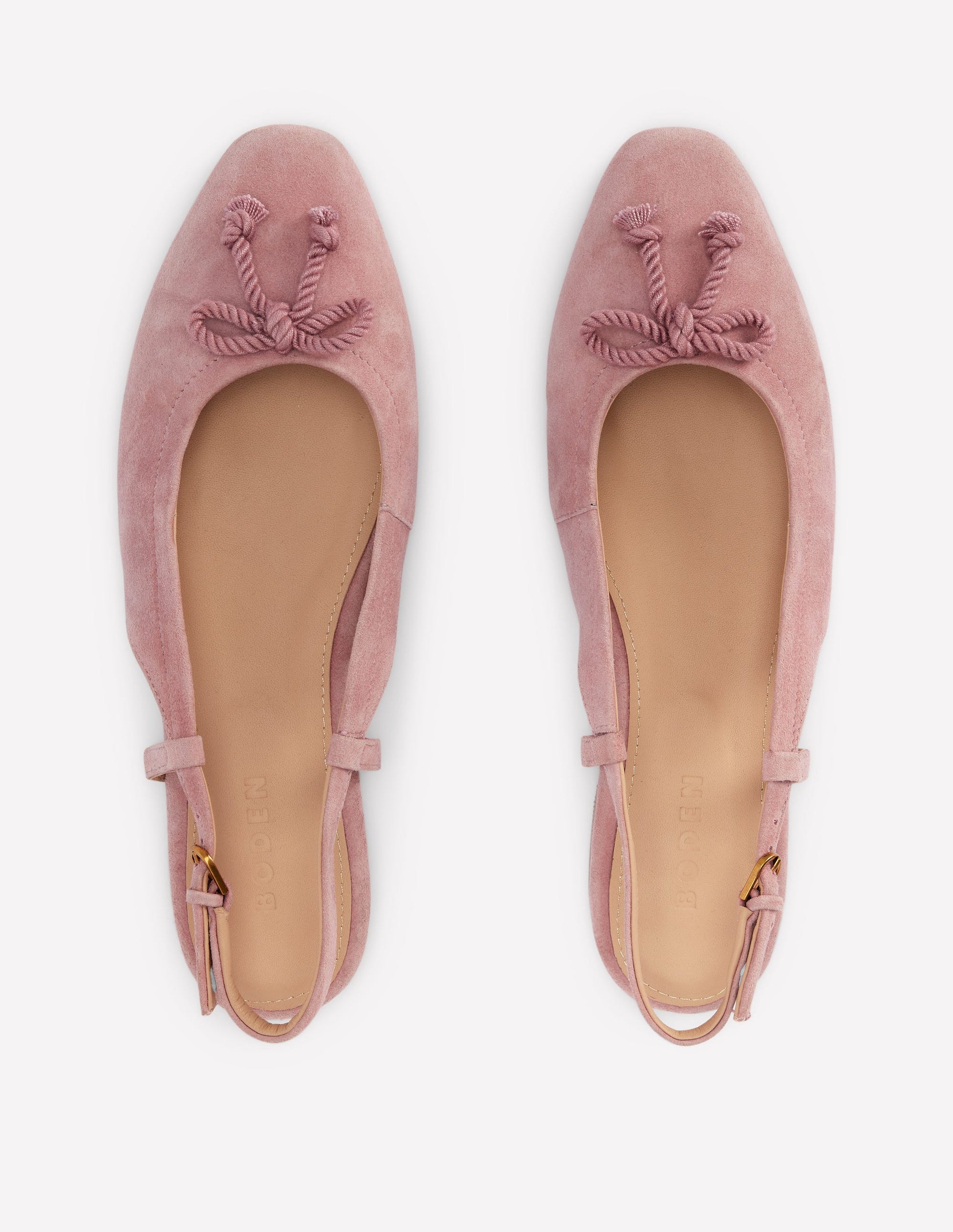 Flache Slingback-Sandalen-Rosé-5