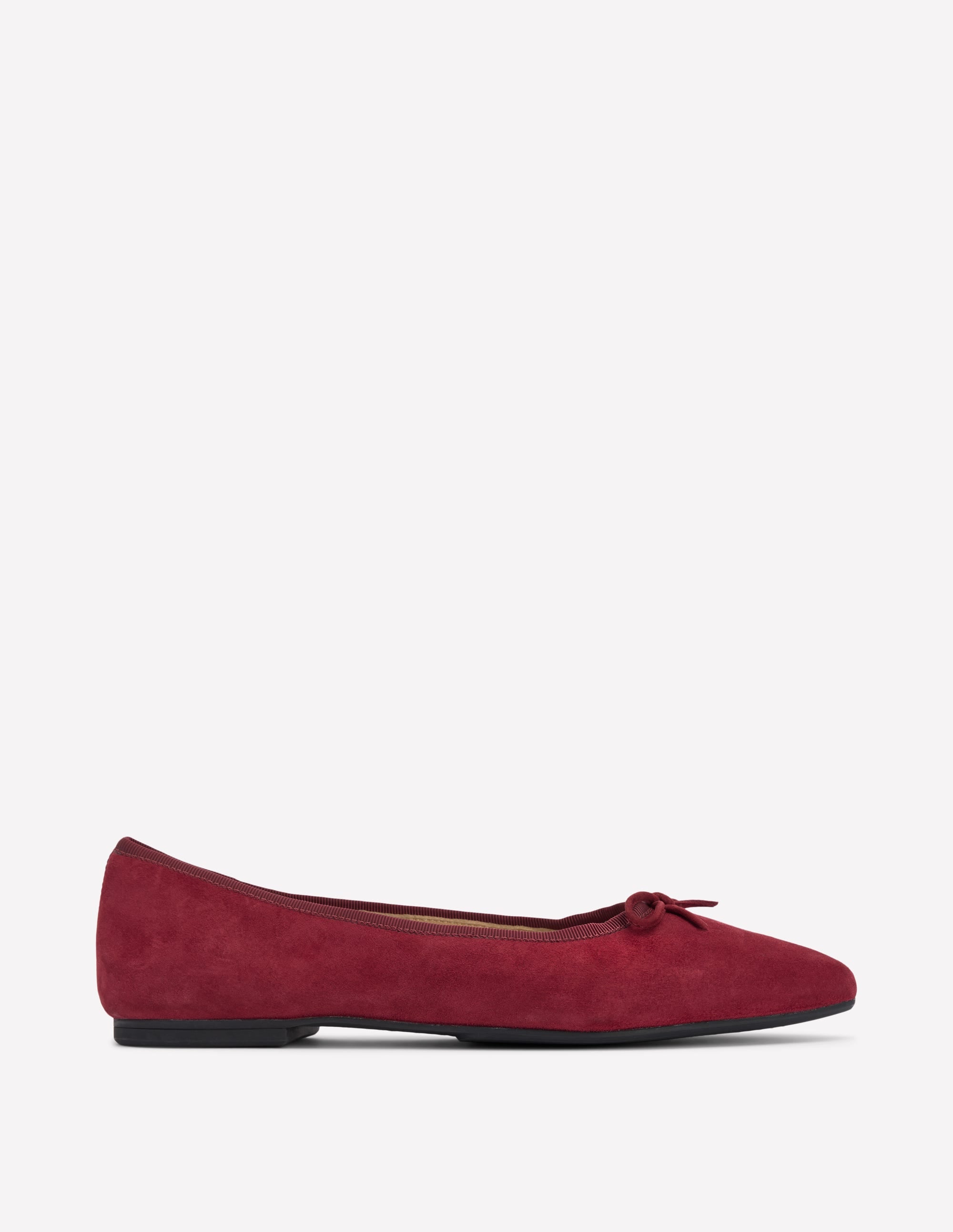 Spitze, flache Schuhe mit flexibler Sohle-Oxblood - Image 1