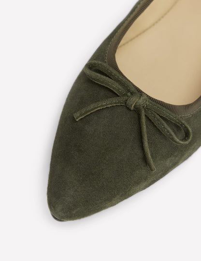 Mary Janes aus dehnbarem Material-Dunkles Moosgrün-4