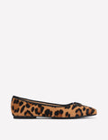 Spitze, flache Schuhe mit flexibler Sohle-Klassisches Leopardenmuster