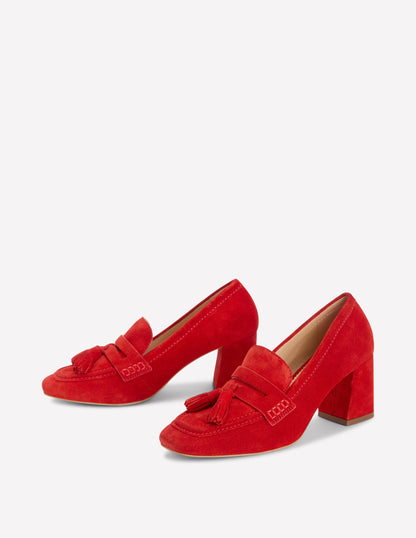 Sol Pennyloafer mit Blockabsatz-ROT-3