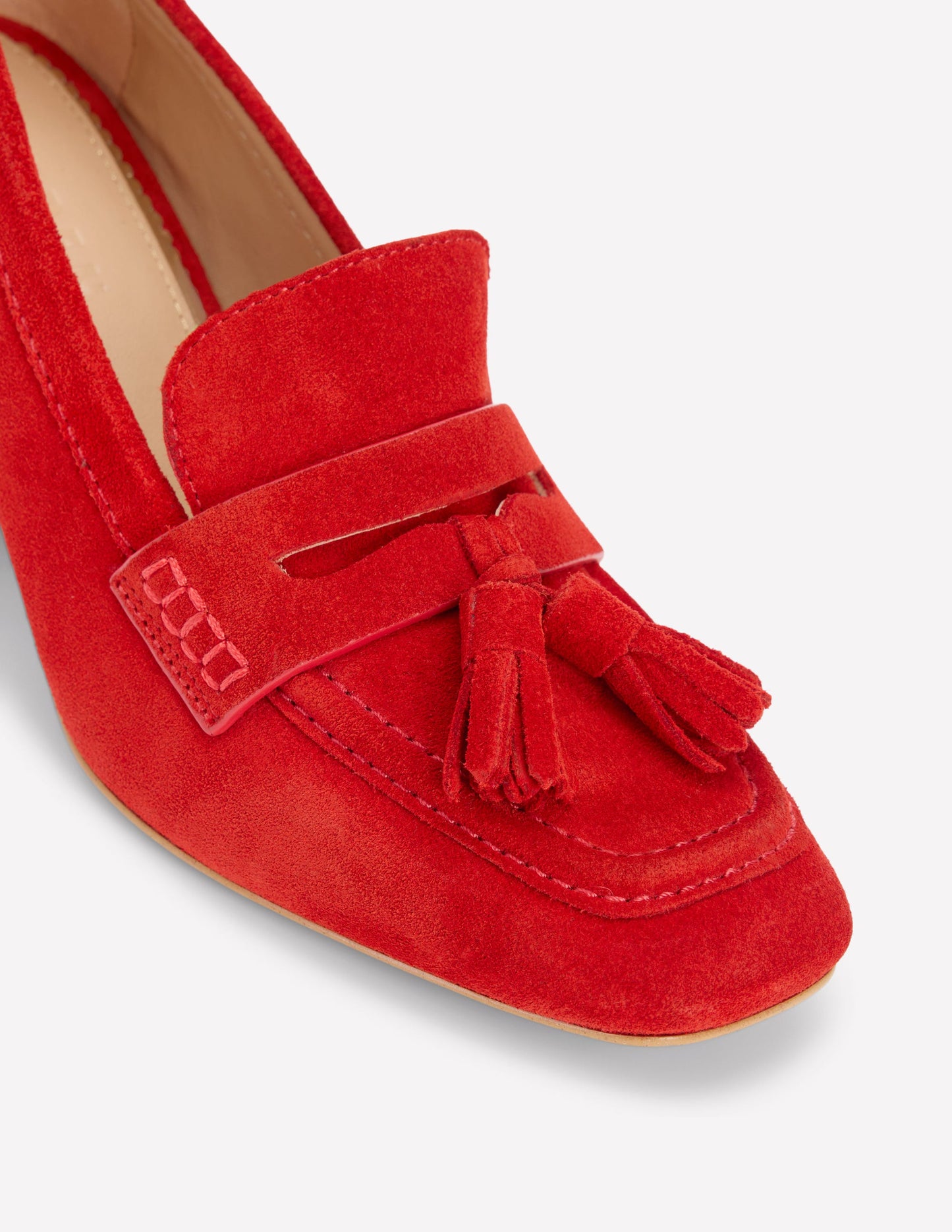 Sol Pennyloafer mit Blockabsatz-ROT