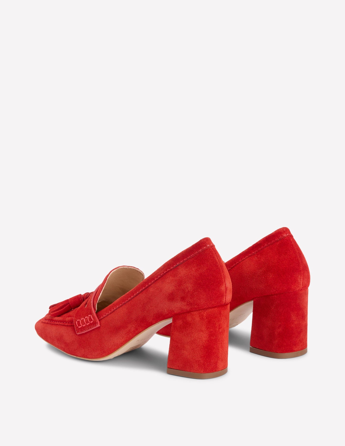 Sol Pennyloafer mit Blockabsatz-ROT