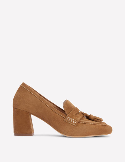 Sol Pennyloafer mit Blockabsatz-Hellbraun