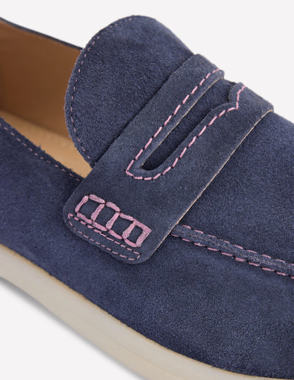 Leichte, weiche Loafer-Marineblau-4