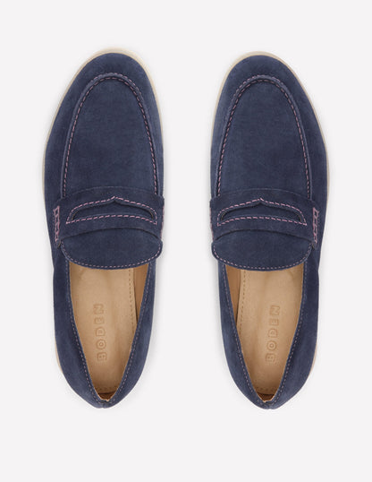 Leichte, weiche Loafer-Marineblau-5