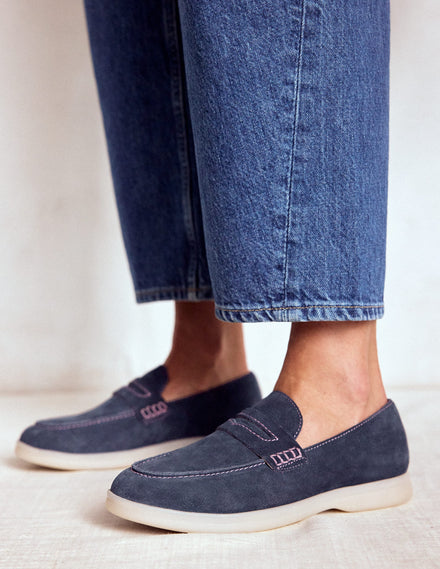 Leichte, weiche Loafer-Marineblau