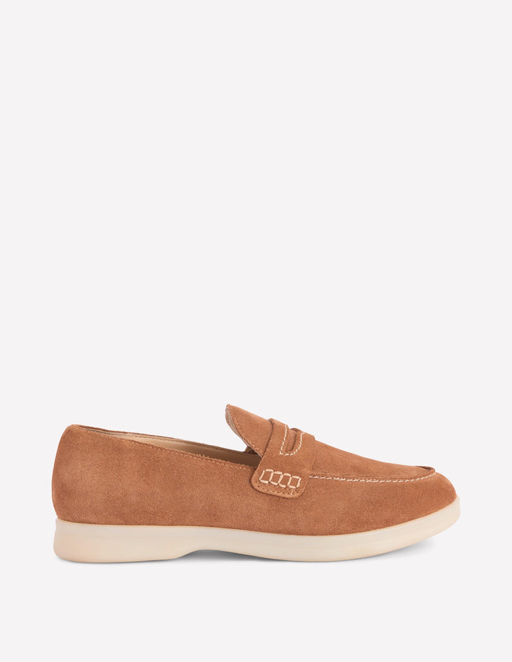 Mocassins souples simples-Fauve