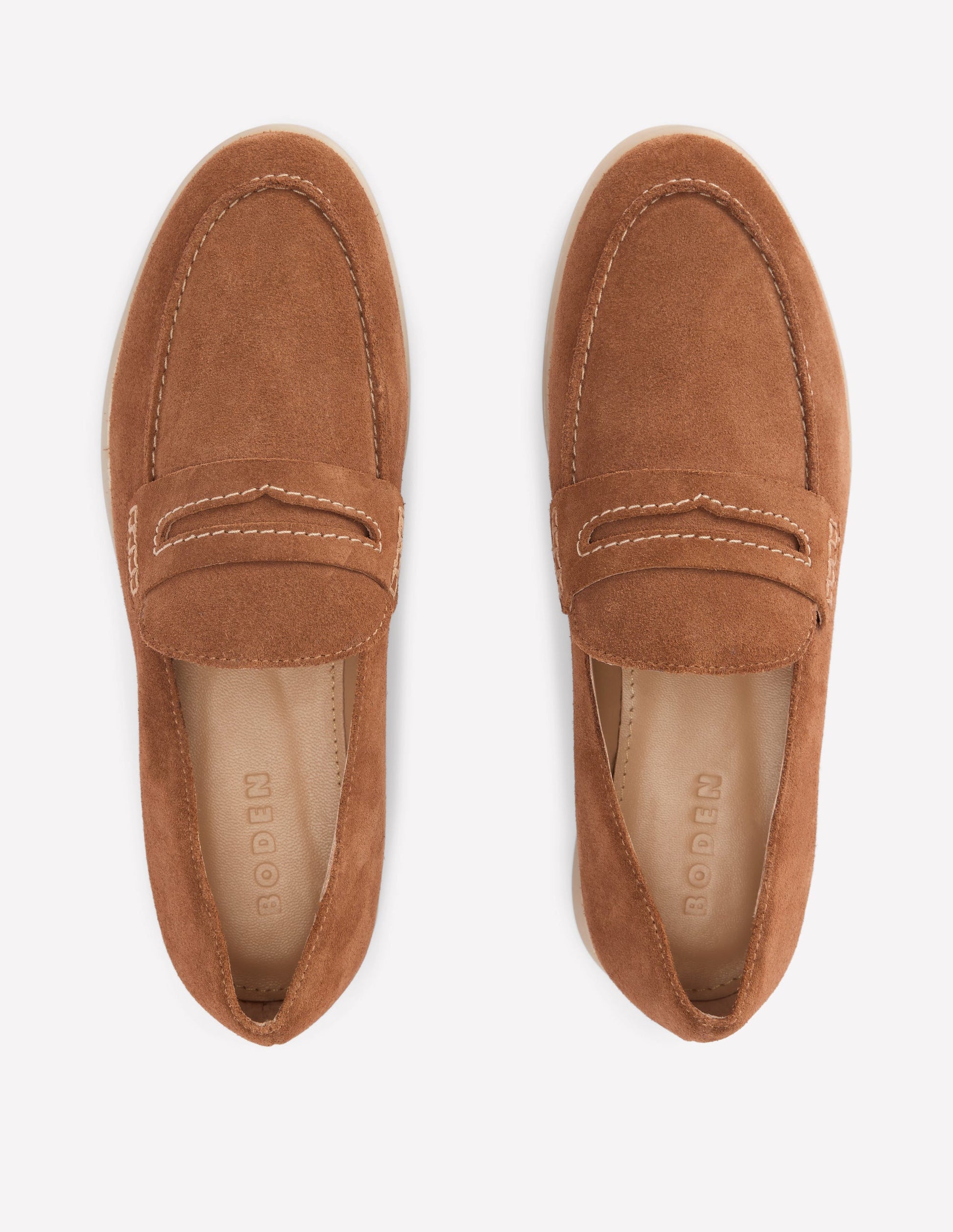 Leichte, weiche Loafer-Hellbraun-7