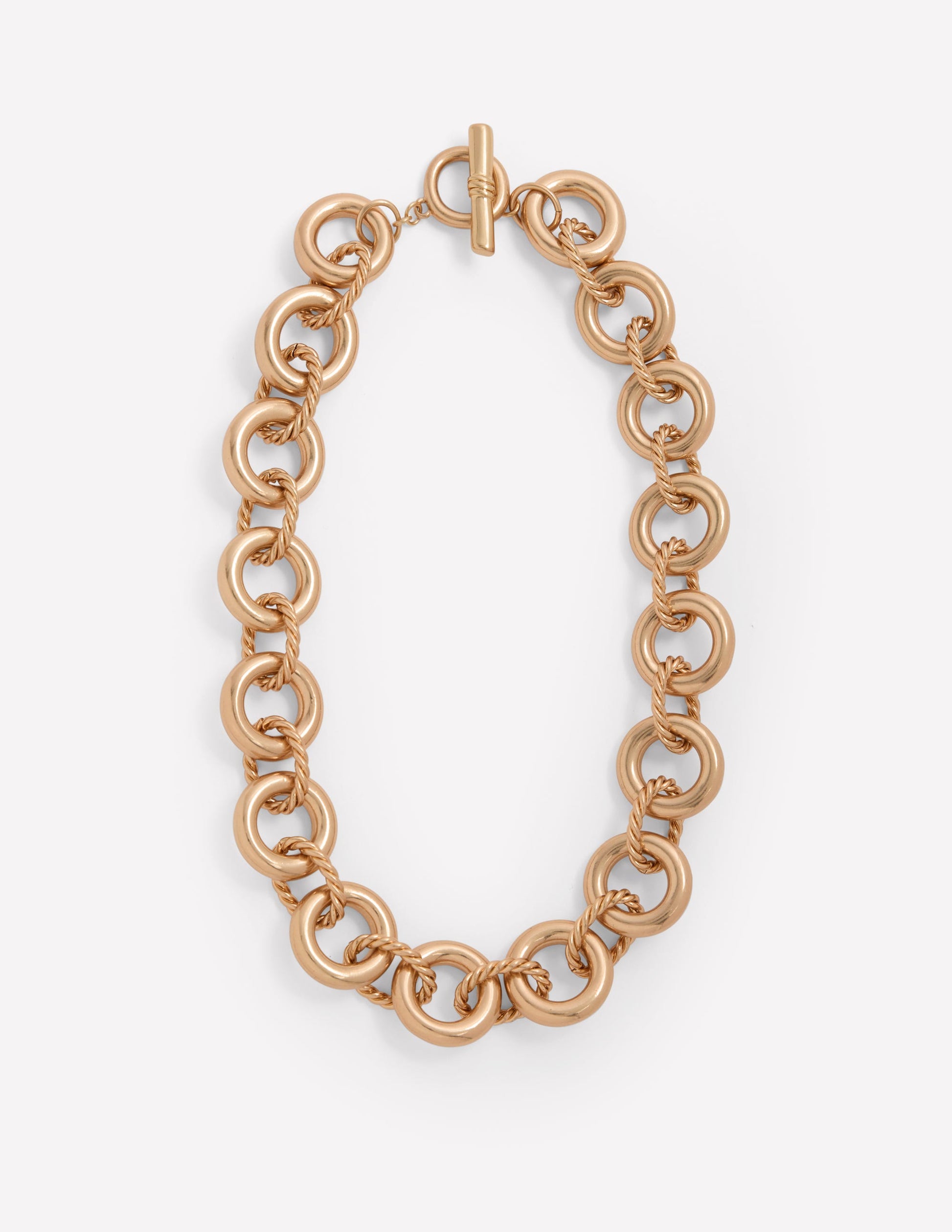 Halskette mit verdrehten Gliedern-Gold-1