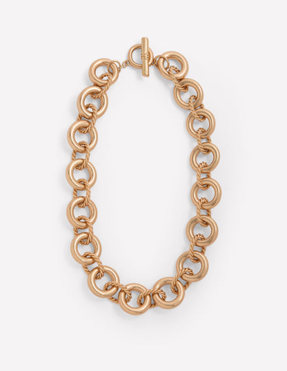 Halskette mit verdrehten Gliedern-Gold-1