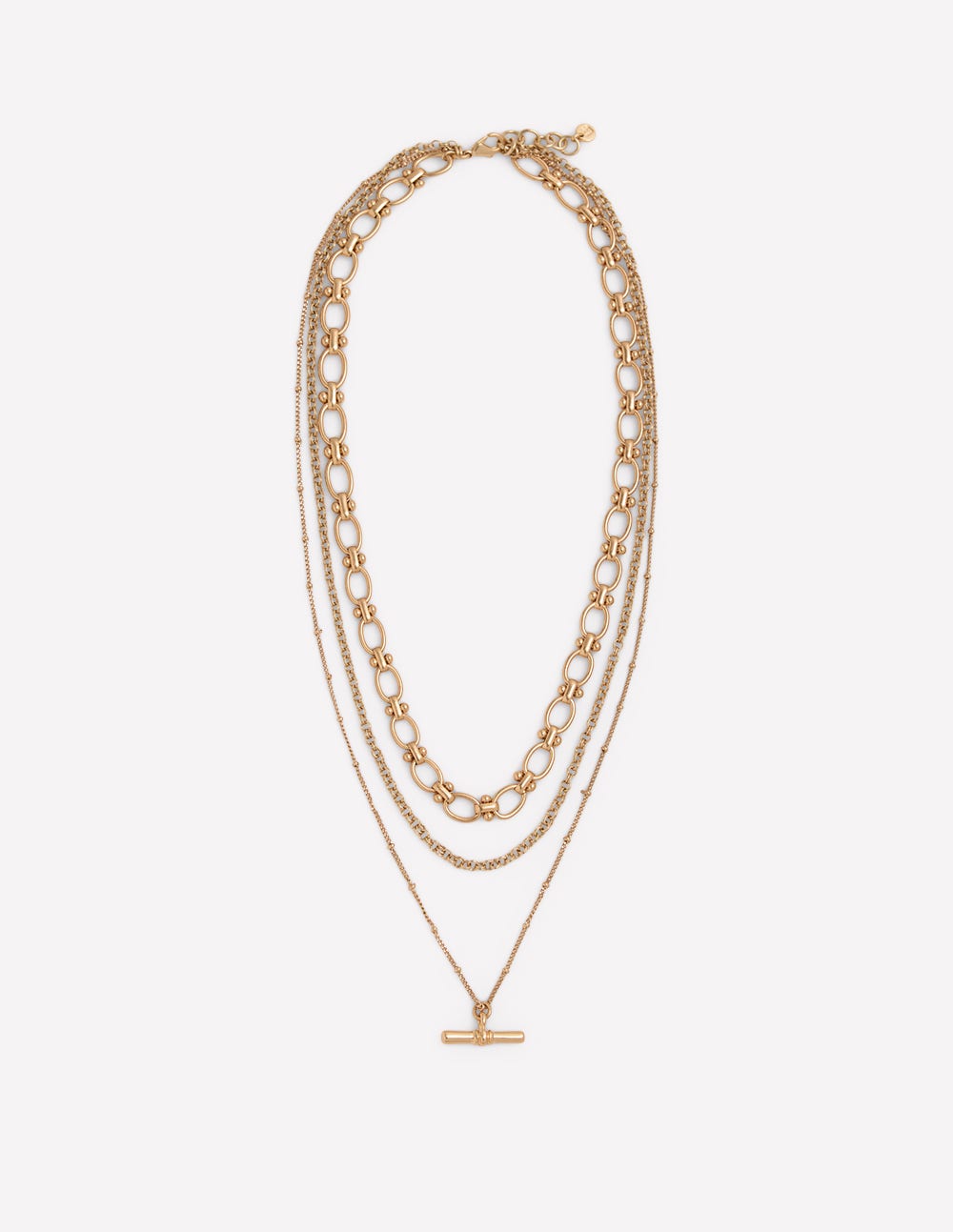 Mehrlagige Halskette-Gold-1