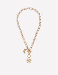 Collier à motif martelé-Doré
