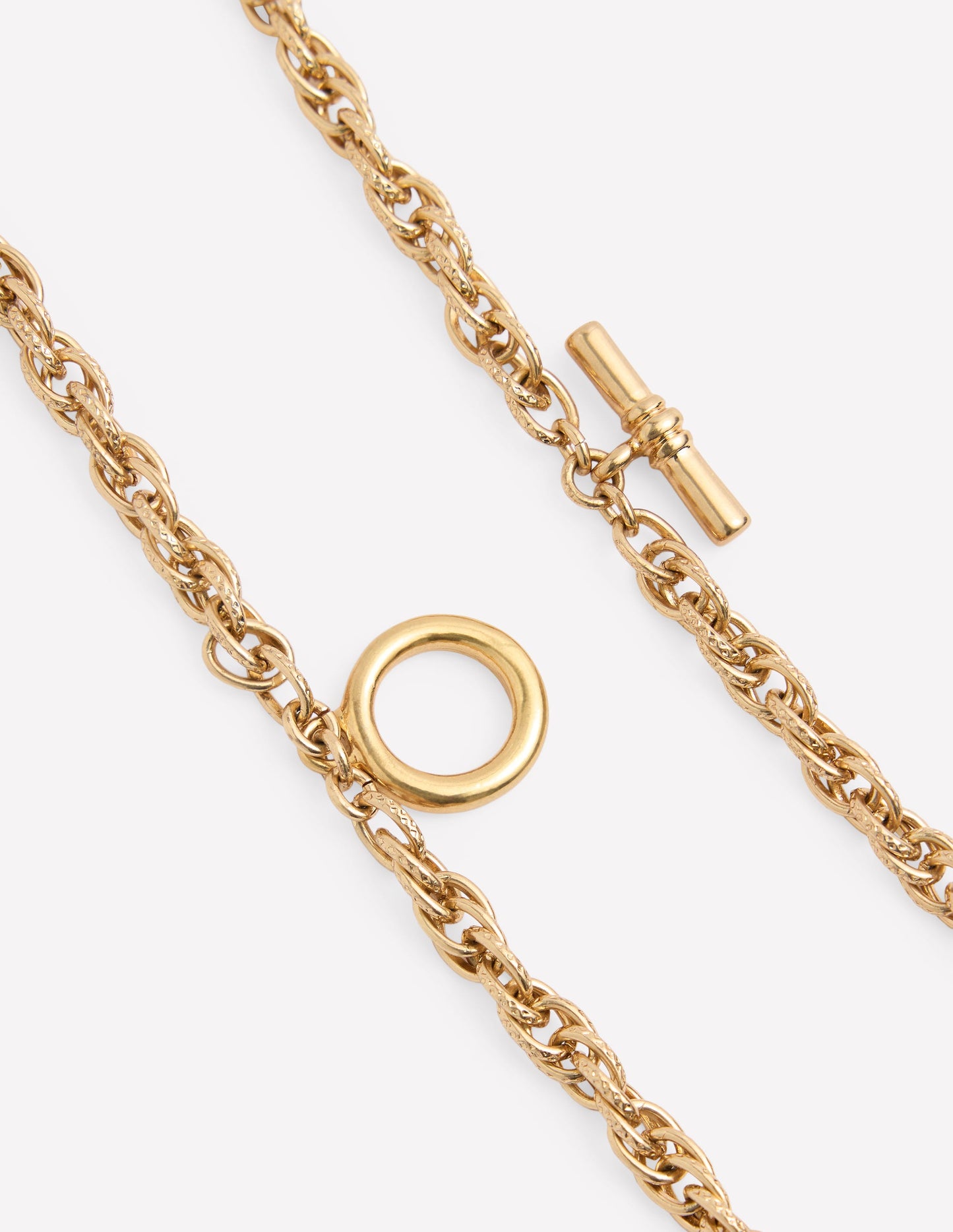 Halskette mit eingedrehten Gliedern im Vintage-Look-Antikes Messing