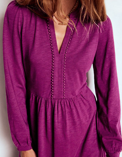 Naomi Relaxed Jersey Dress-Plum Jam-2
