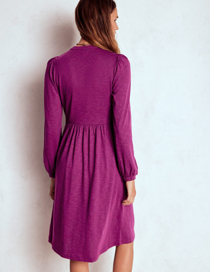 Naomi Relaxed Jersey Dress-Plum Jam-3