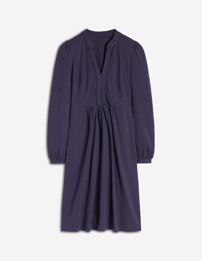 Naomi Relaxed Jersey Dress-Navy-5