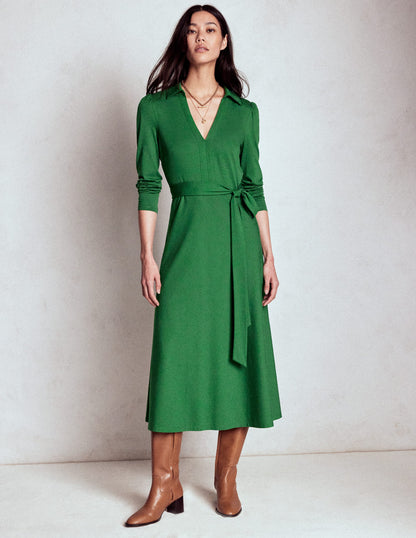Imogen Collared Jersey Dress-Eden-5