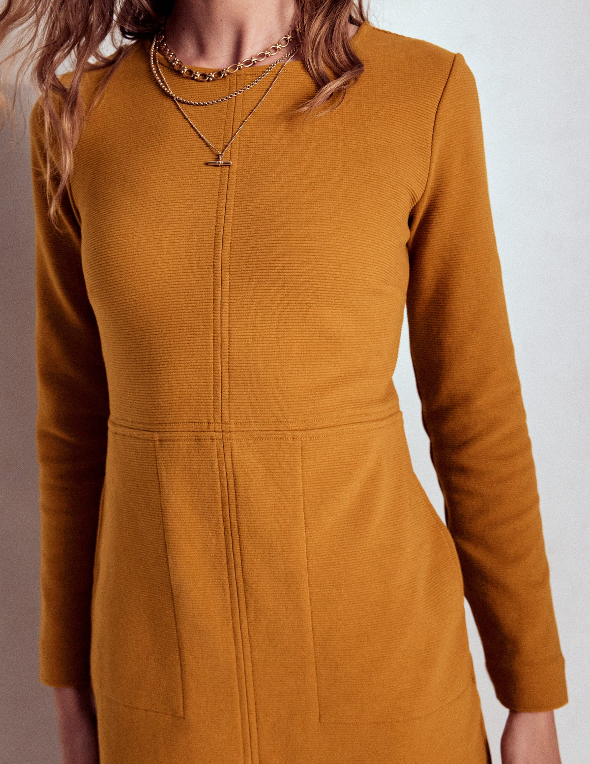 Cornelia Ottoman-Kleid-Toffeebraun - Image 2