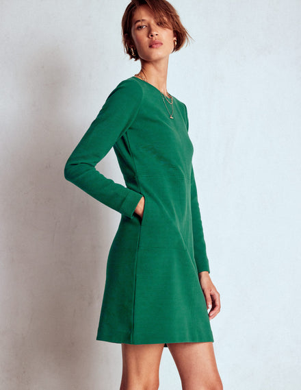 Cornelia Ottoman-Kleid-Dunkles Smaragdgrün