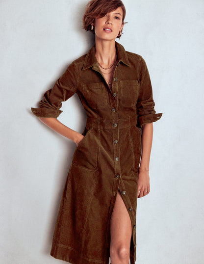 Amanda Midi-Cordkleid-Raue Umbra-1