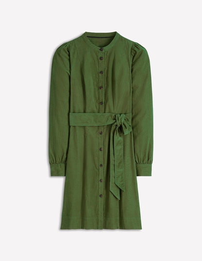 Bre Kurzes Cordkleid-Farn-5