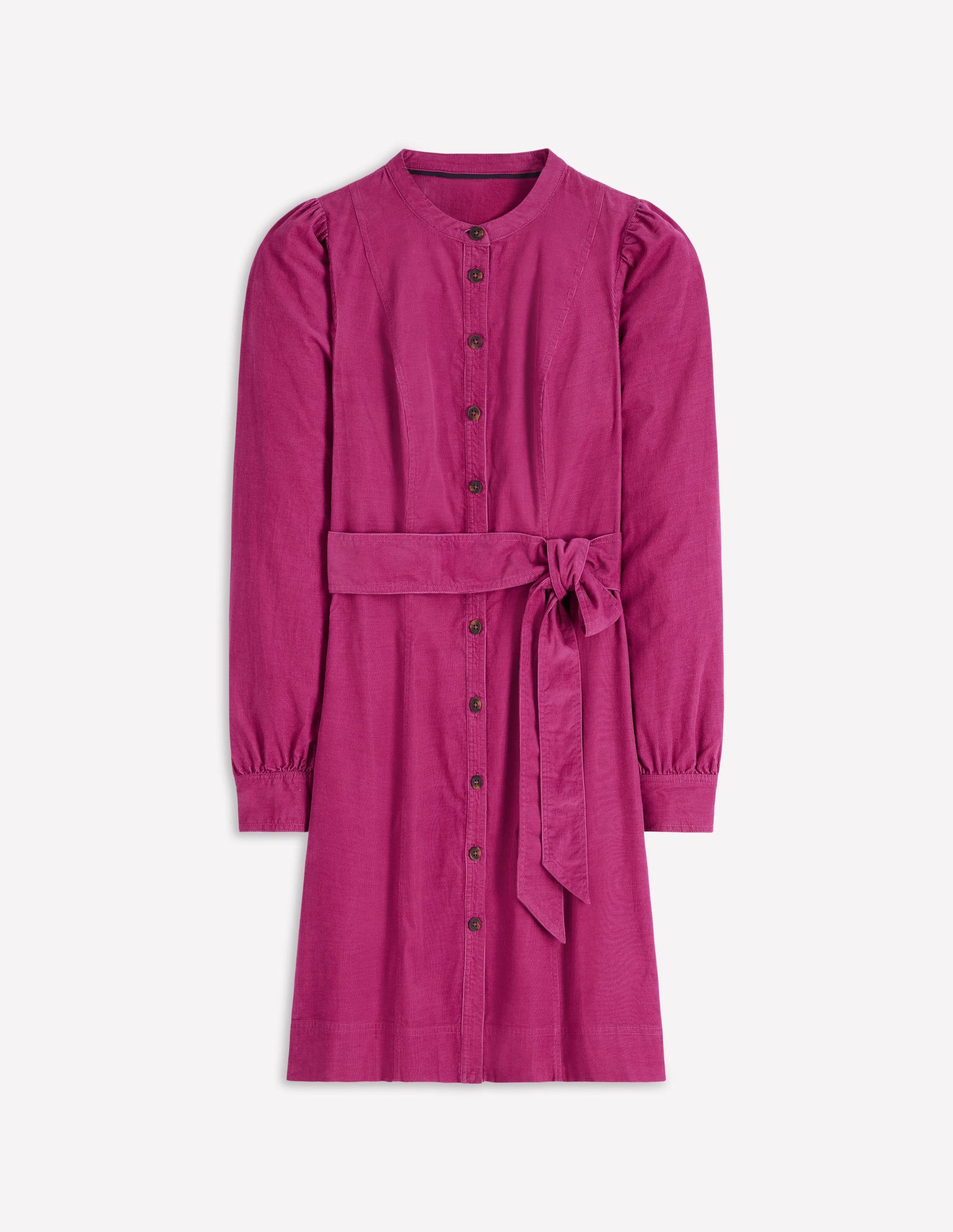Robe courte Bre en velours côtelé-Magenta profond - Image 7