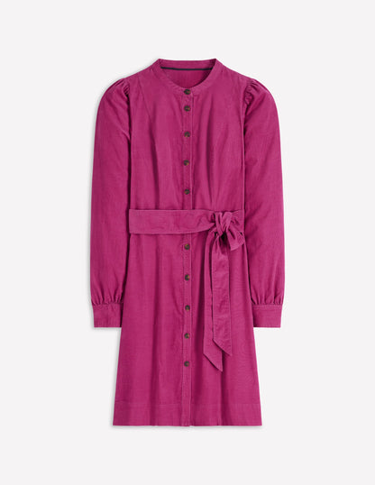 Bre Kurzes Cordkleid-Sattes Magenta-7