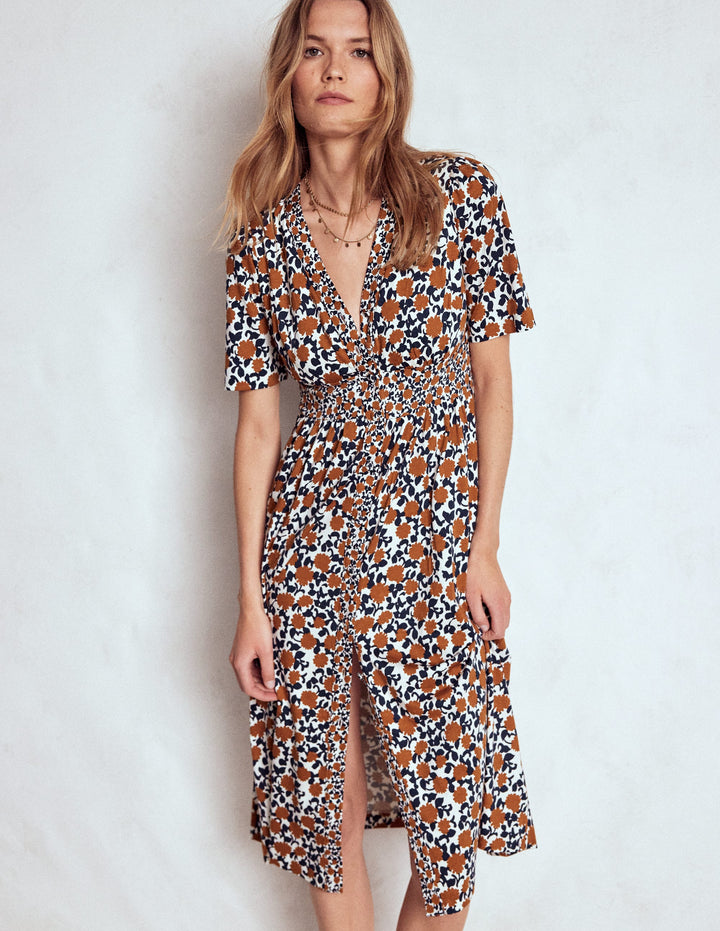 Natalia Teekleid aus Jersey-Cognac, Blütenrebe