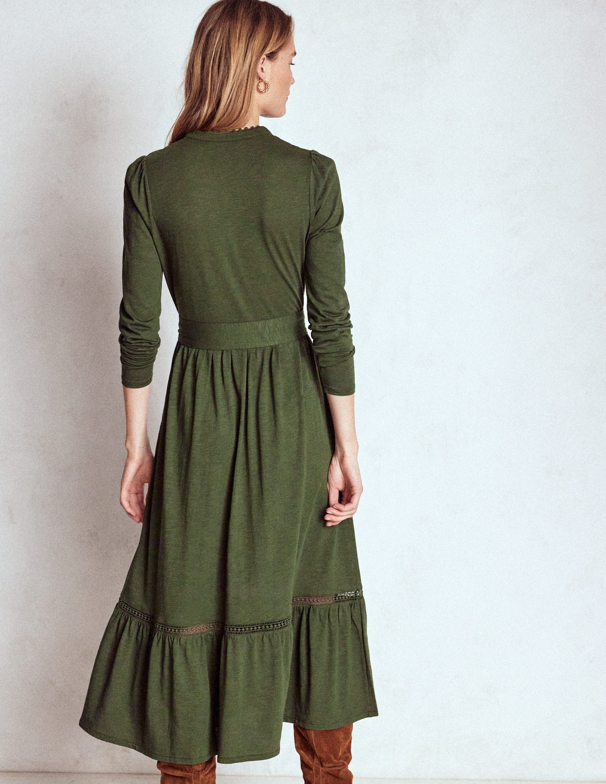 Edwina Jersey-Hemdblusenkleid-Grünkohlblatt-4