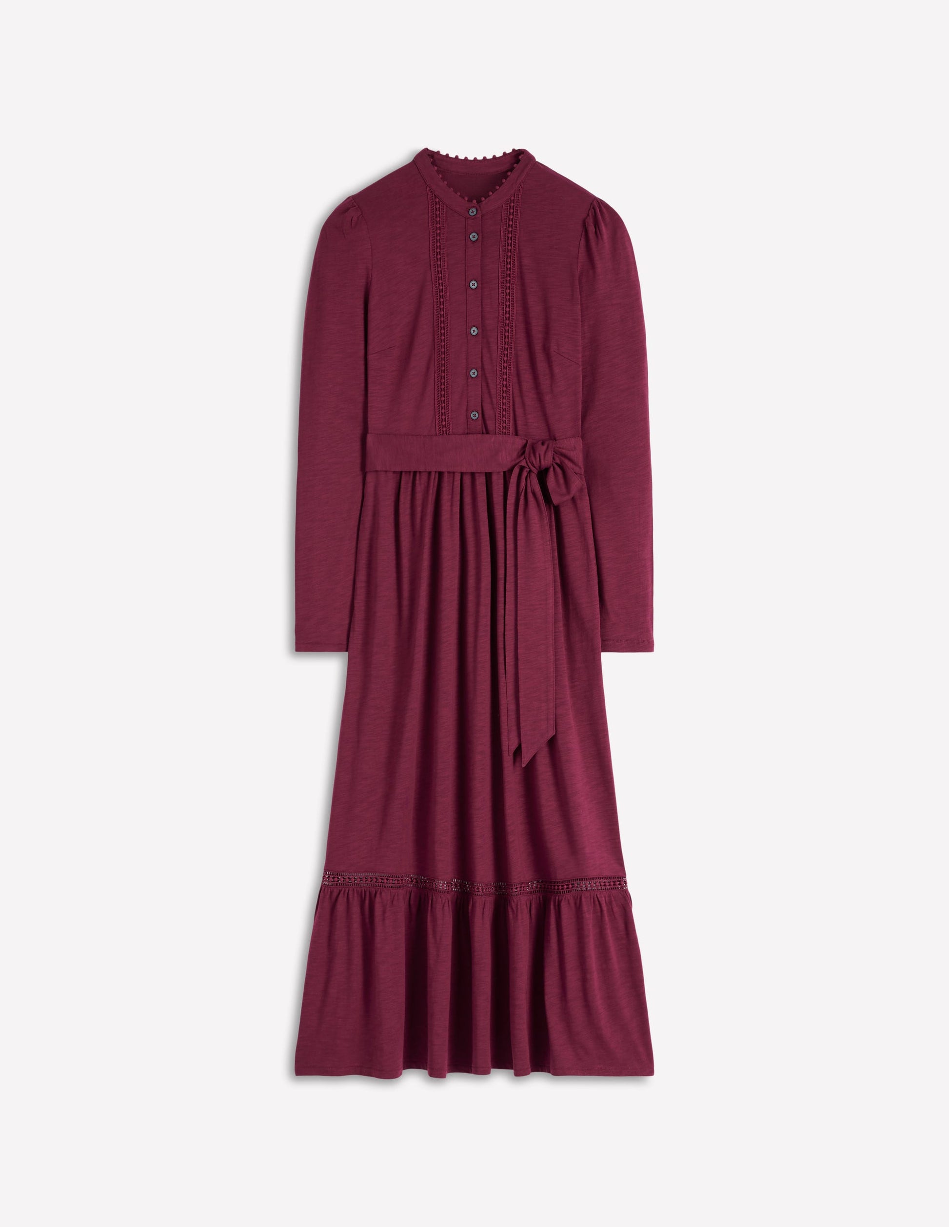 Edwina Jersey-Hemdblusenkleid-Dunkelviolett-7