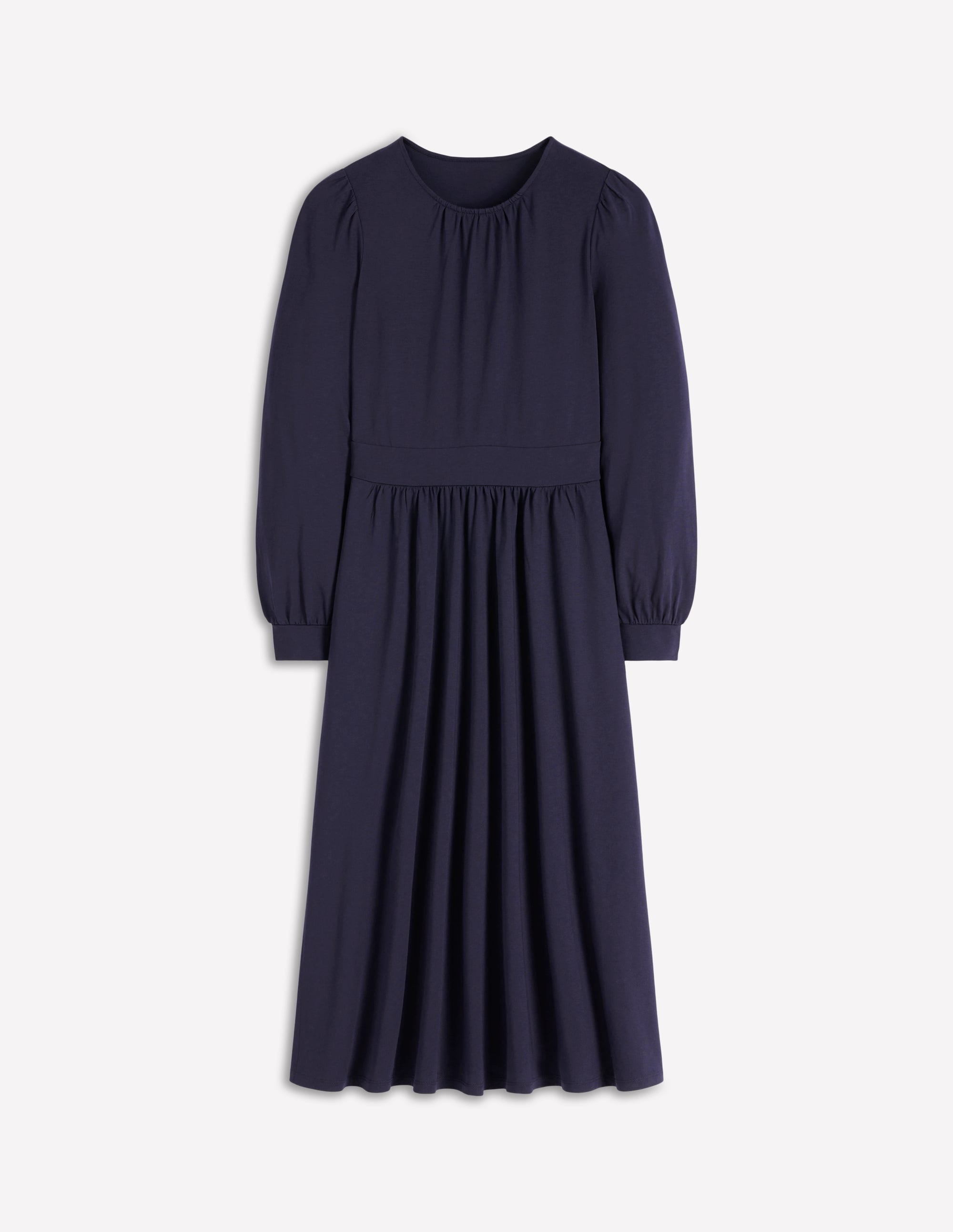 Alexandra Jersey-Midikleid-Marineblau - Image 5