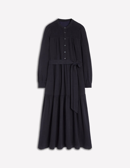 Cecily Doppeltuch-Midikleid-Mitternachtsblau-7