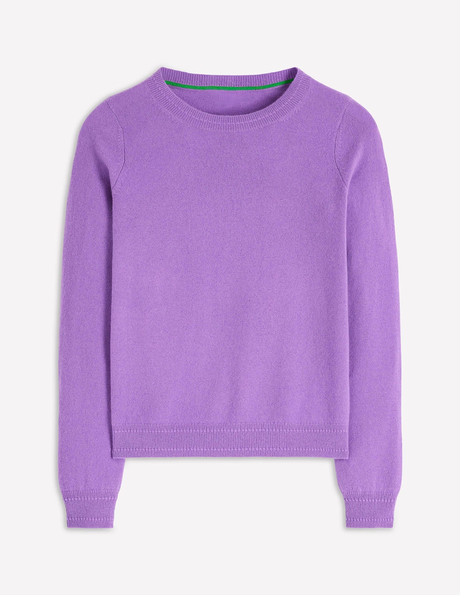 Pull Eva col rond en cachemire-Topaze violette - Image 5
