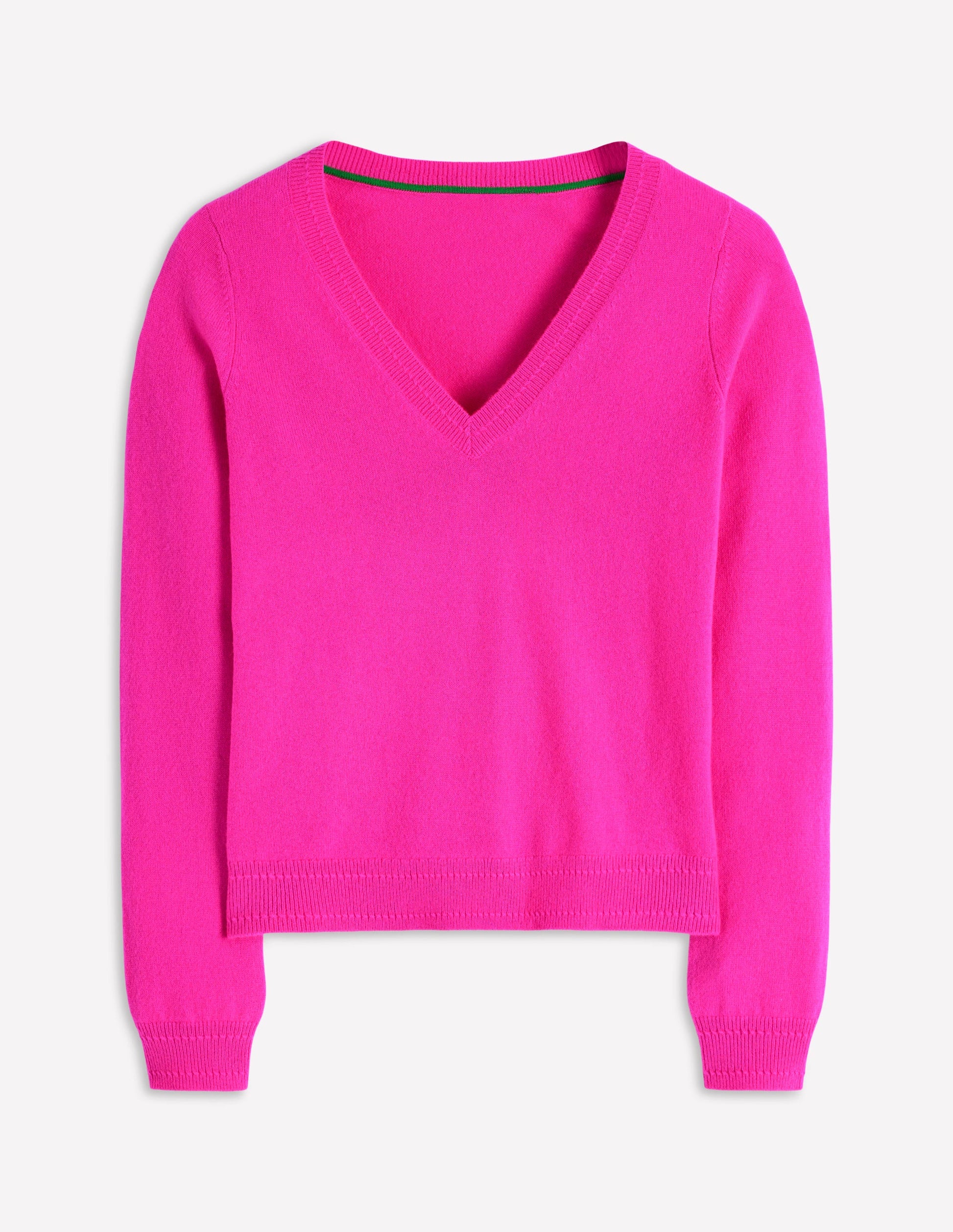 Eva Kaschmirpullover mit V-Ausschnitt-Farbenfrohes Stiefmütterchen-6