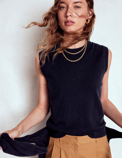 Eva Kaschmir-Pullunder-Aqua Marine Marl-1