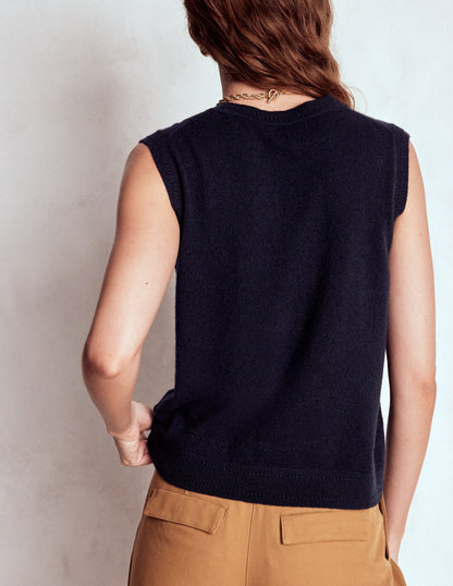 Eva Kaschmir-Pullunder-Aqua Marine Marl-3