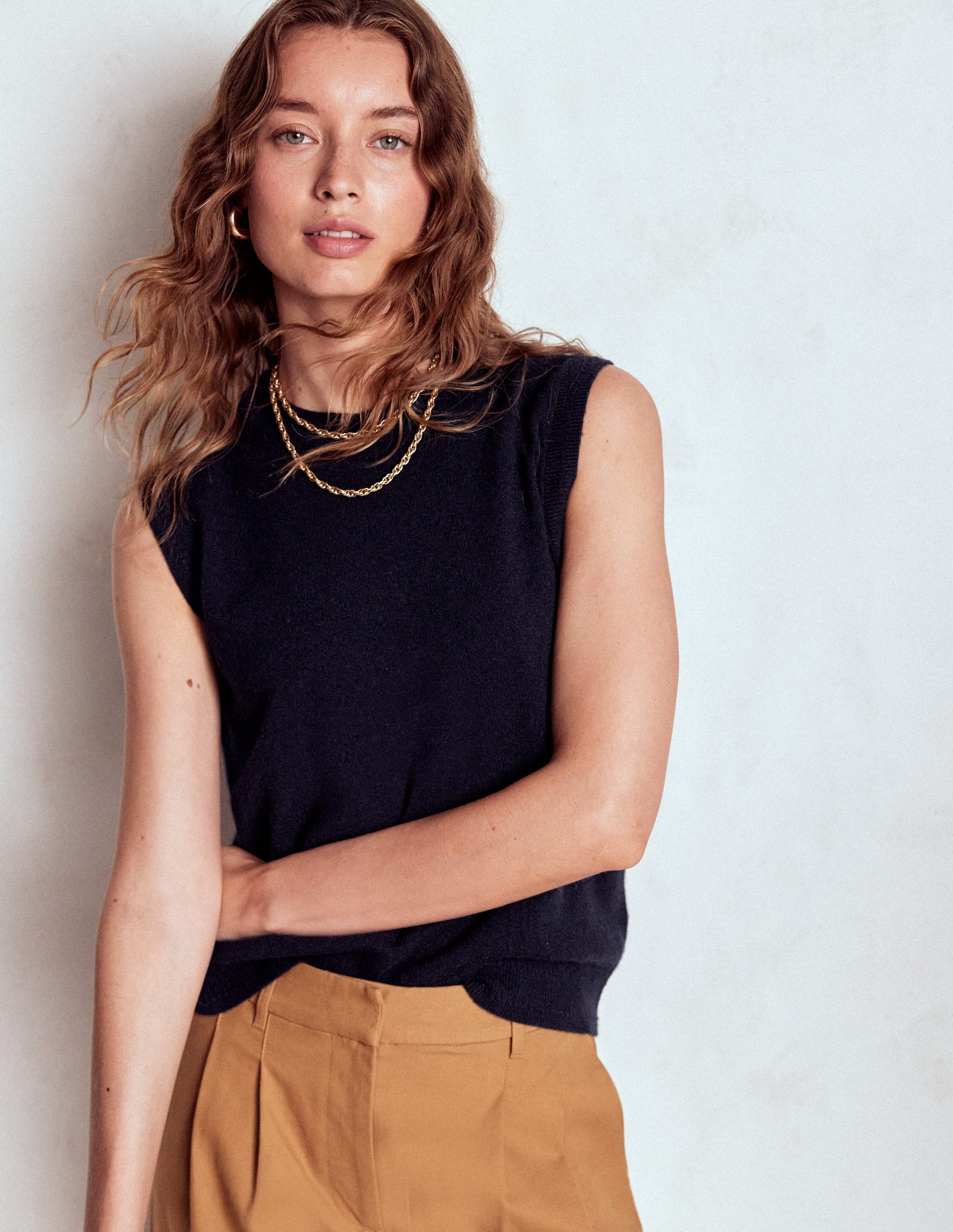 Eva Kaschmir-Pullunder-Aqua Marine Marl-4