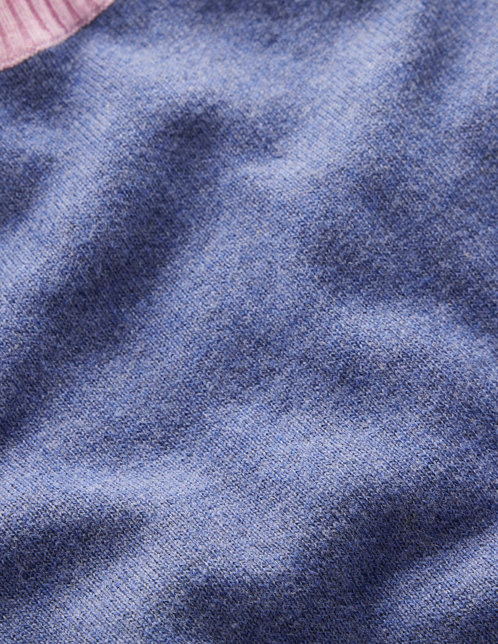 Meg Pullover mit Sattelärmeln-Blau, Rosa Blockfarben-6