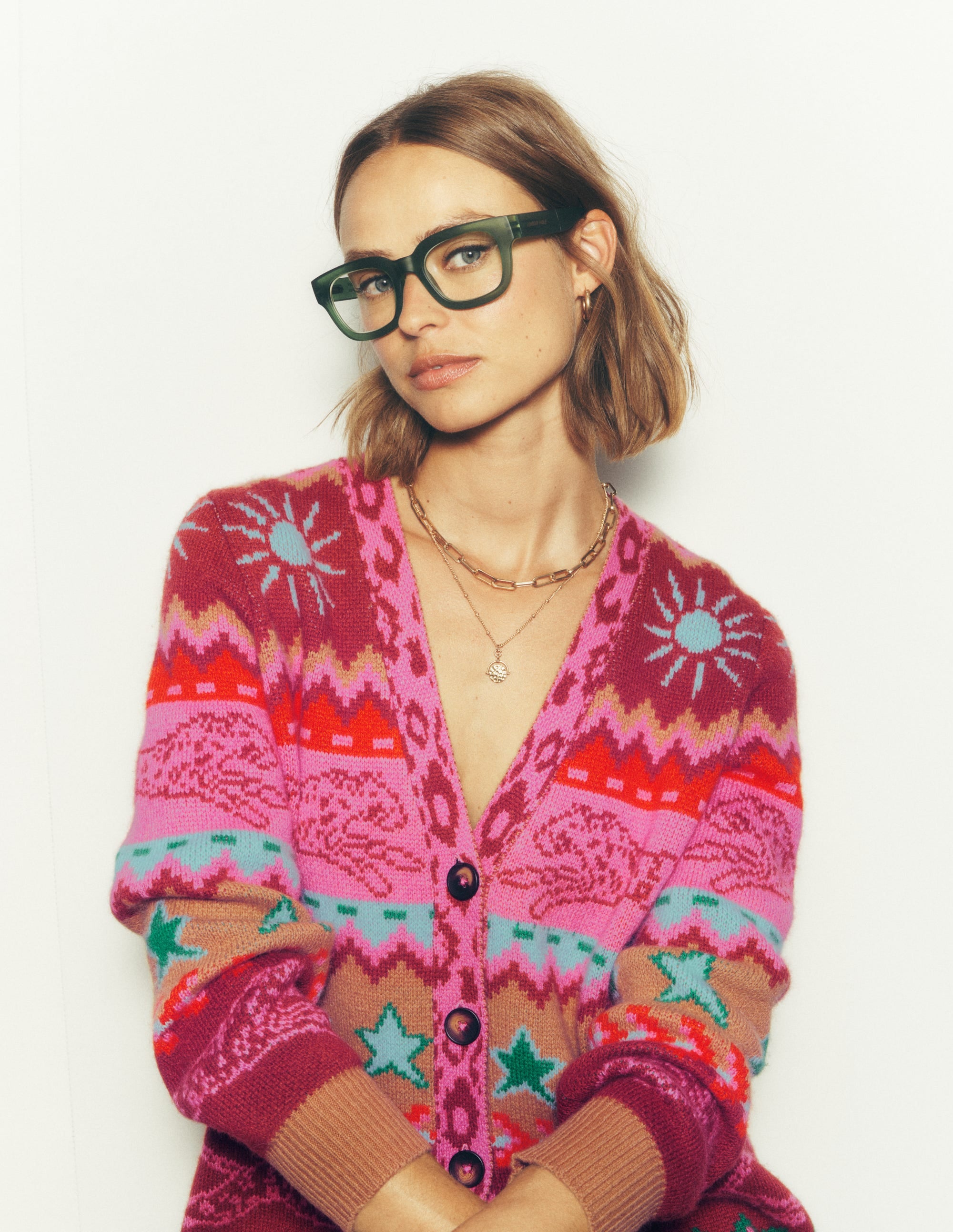 Gilet boyfriend Quinn-Camel, guépards - Image 6