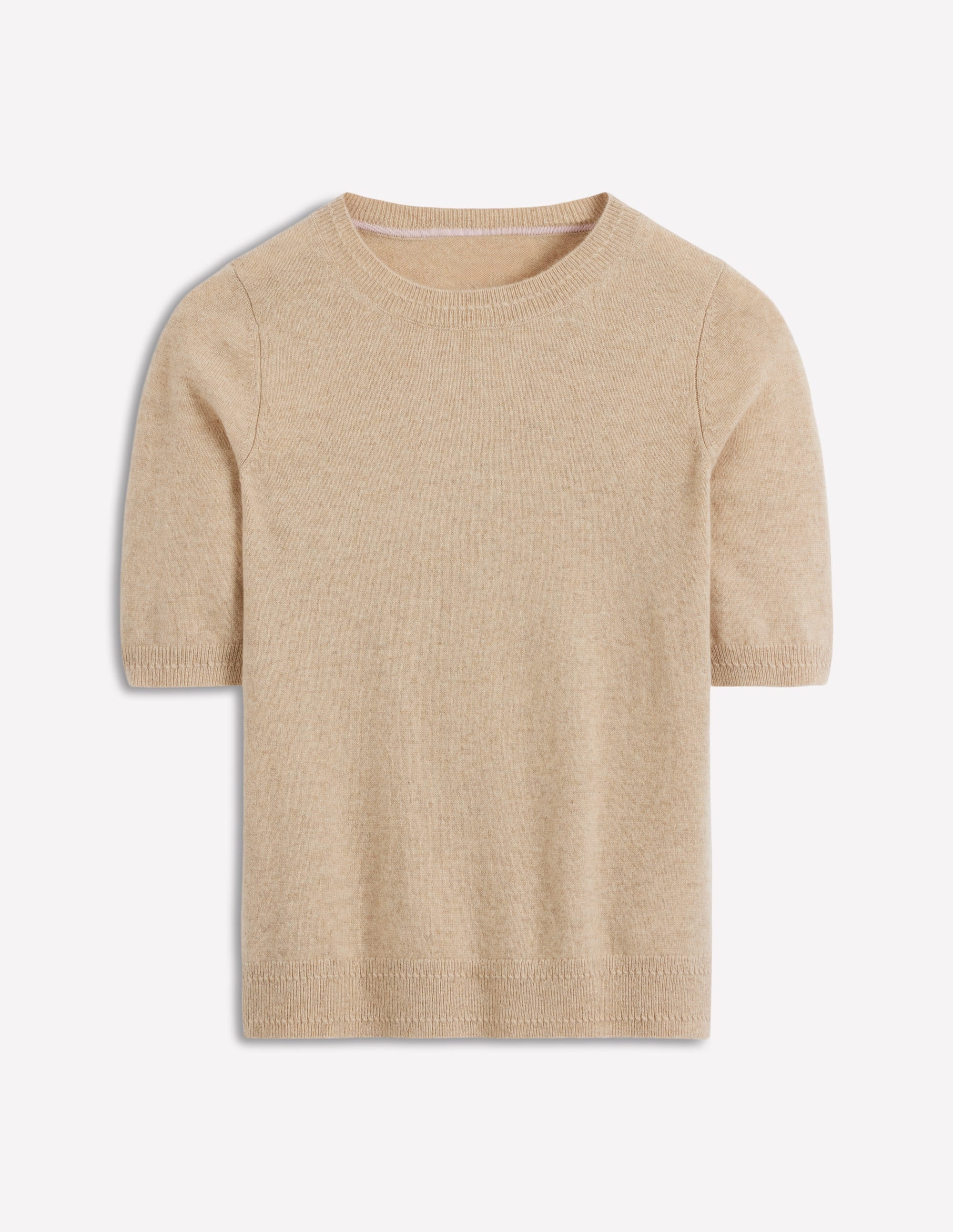 Eva Kaschmir-T-Shirt-Graubraun Meliert - Image 5