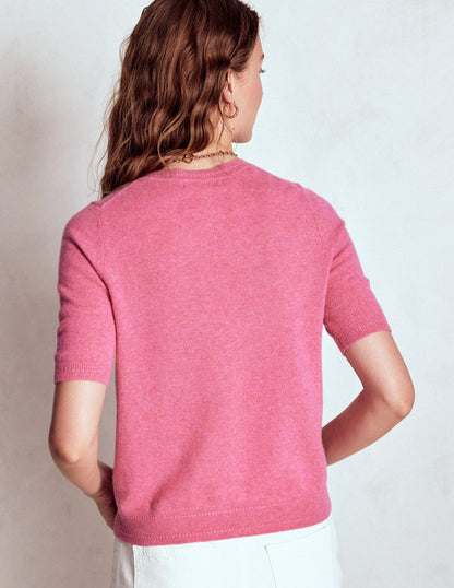 Eva Kaschmir-T-Shirt-Rosenrosa Melange-2