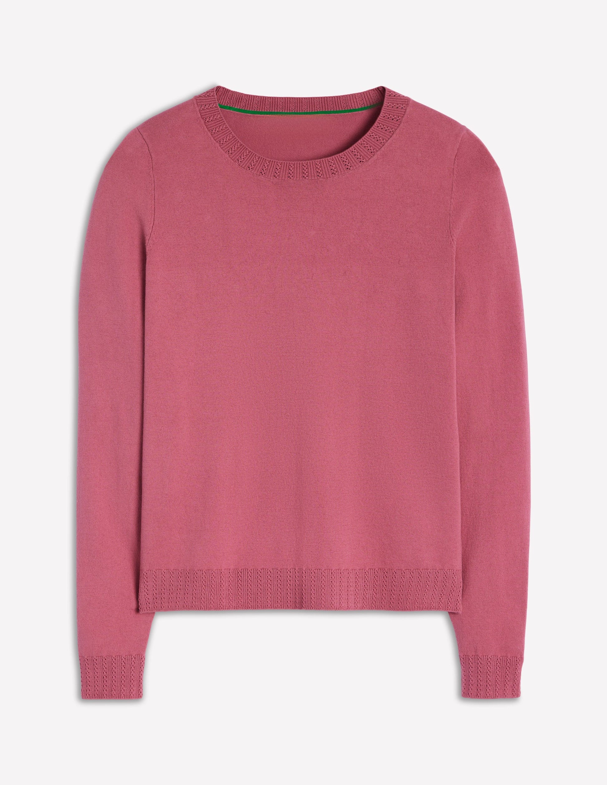 Emilia Baumwollpullover mit Rundhalsausschnitt-Rosa Heide-7