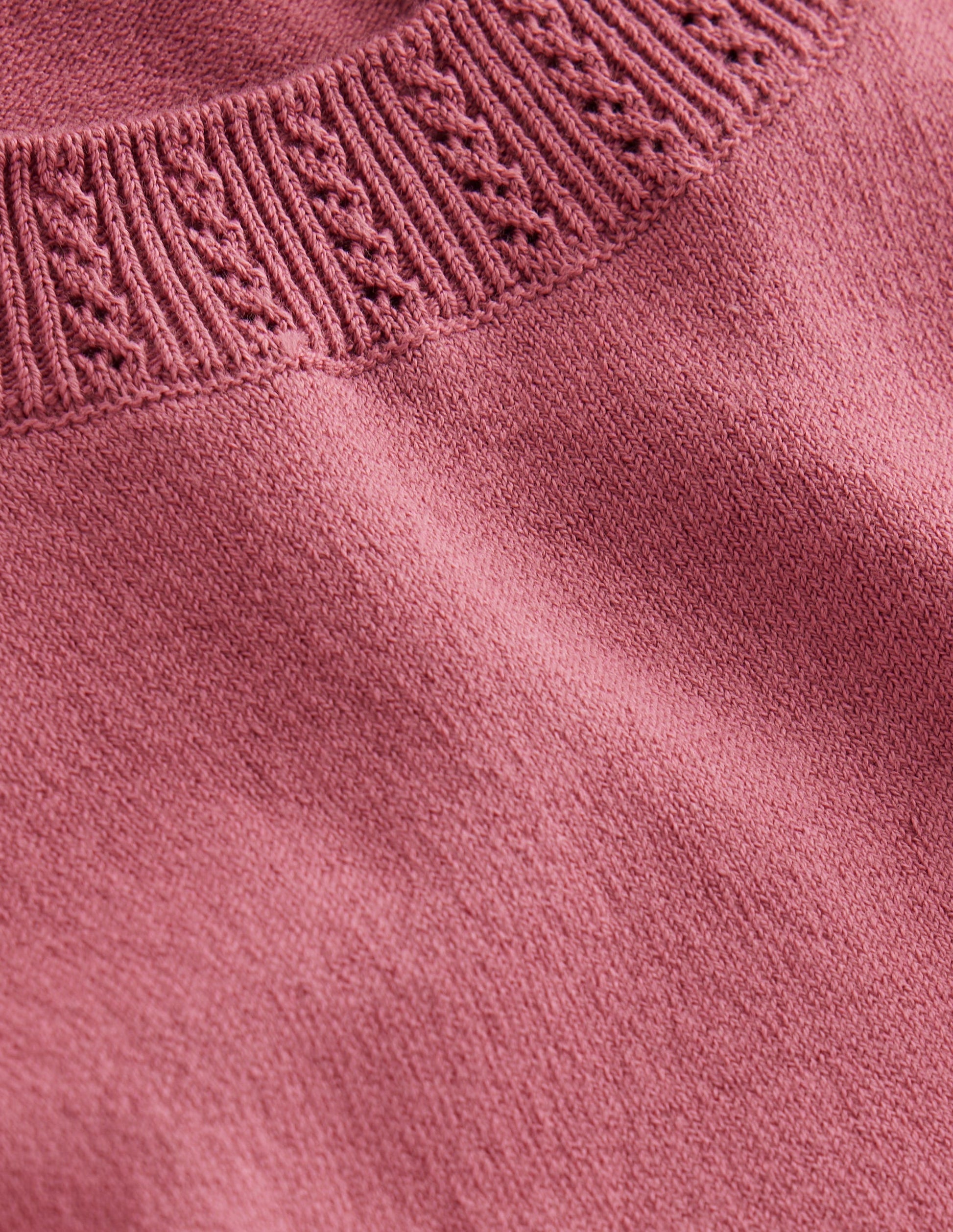 Emilia Pullunder aus Baumwolle mit Rundhalsausschnitt-Rosa Heide-7