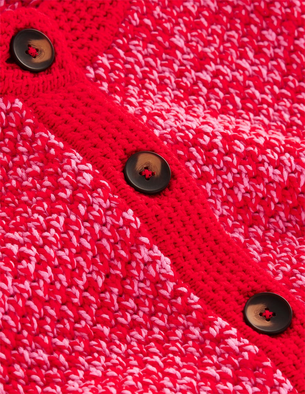 Veste Libby en maille-Ruban rose/rouge coquelicot - Image 8