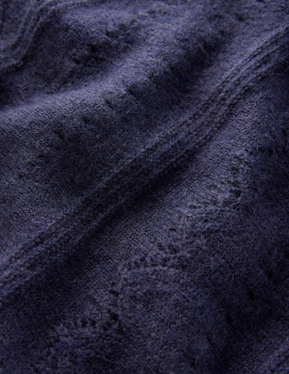 Leticia Pullover mit Spitzenbesatz-Marineblau-7
