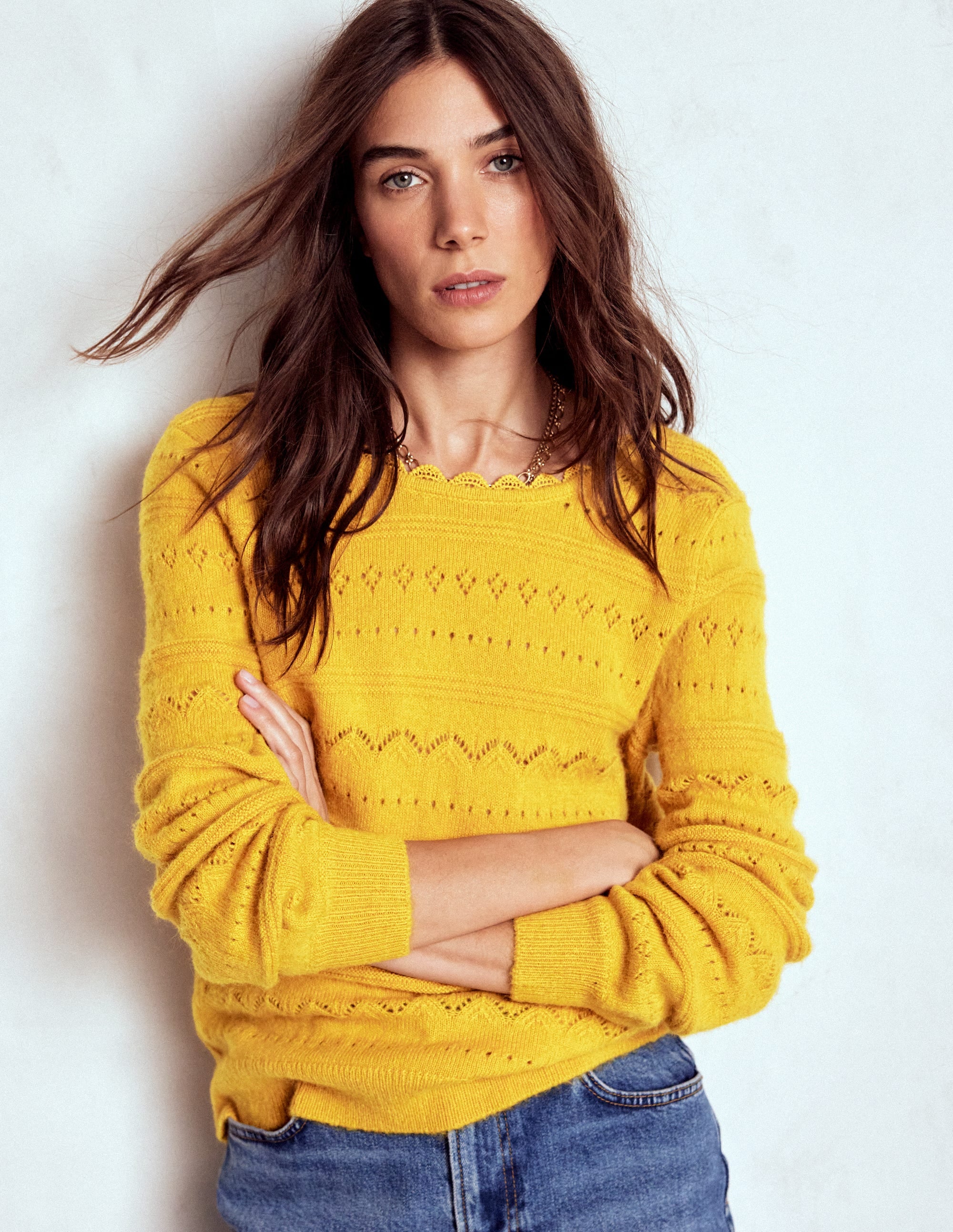 Leticia Pullover mit Spitzenbesatz-Goldenes Roggenfeld - Image 2