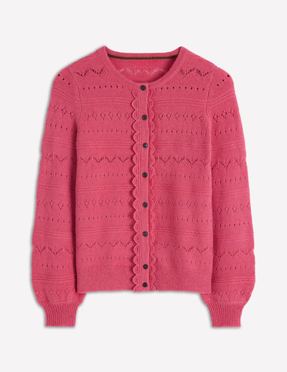 Leticia Strickjacke mit Spitzenbesatz-Animals/Stripe-6